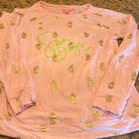 Lilly Pulitzer Size XS Brayden “Sun Daze” sweatshirt ☀️ 🍍 - Picture 5 of 5